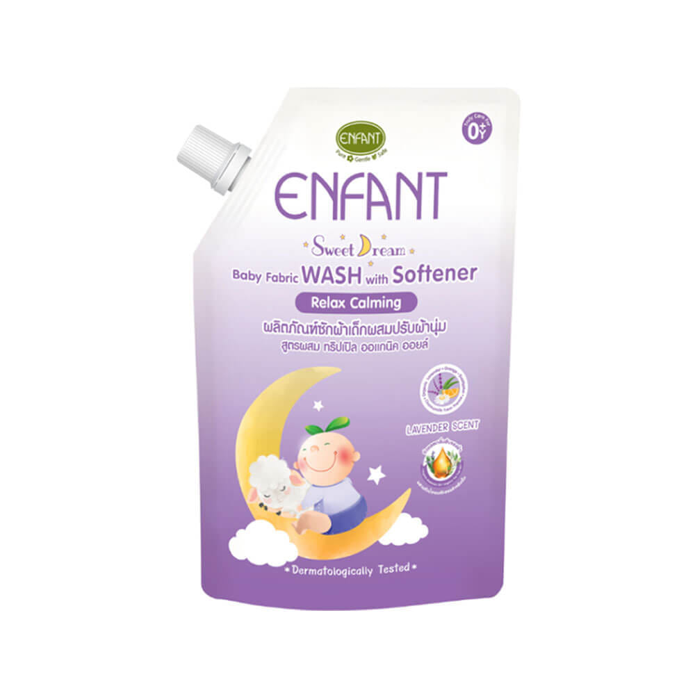 น้ำยาซักผ้าเด็กผสมปรับผ้านุ่ม  Enfant Baby Fabric Wash With Softener 600ml.